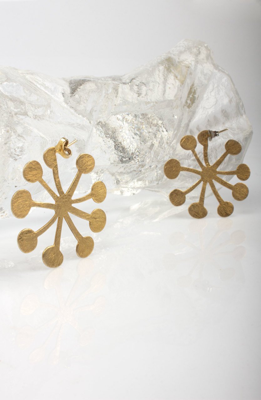 Abstract Flower Earrings