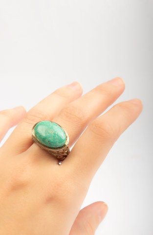 Turquoise Embellished Ring