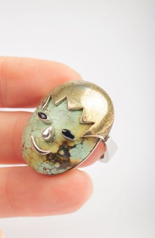 Turquoise Face Ring 3