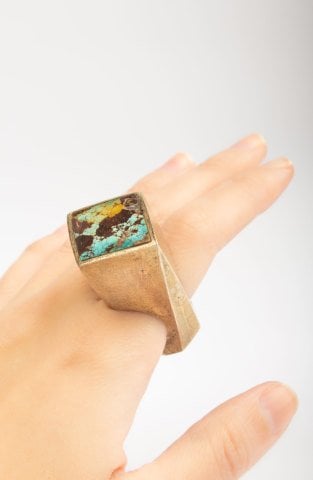 Yüksek Turkuaz Yüzük