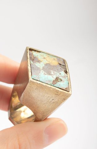 Yüksek Turkuaz Yüzük