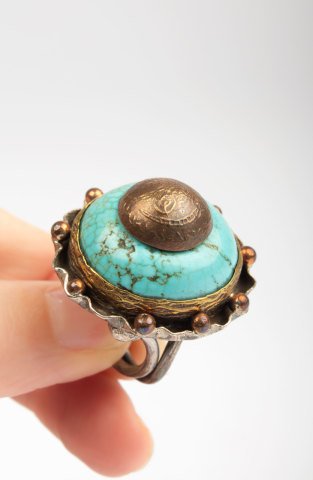 Dome Turquoise Ring