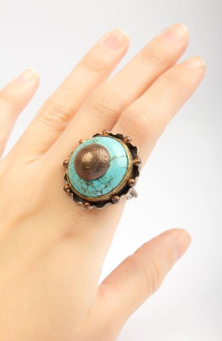 Dome Turquoise Ring