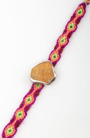 Sea Stone Bracelet / Salmon Colored