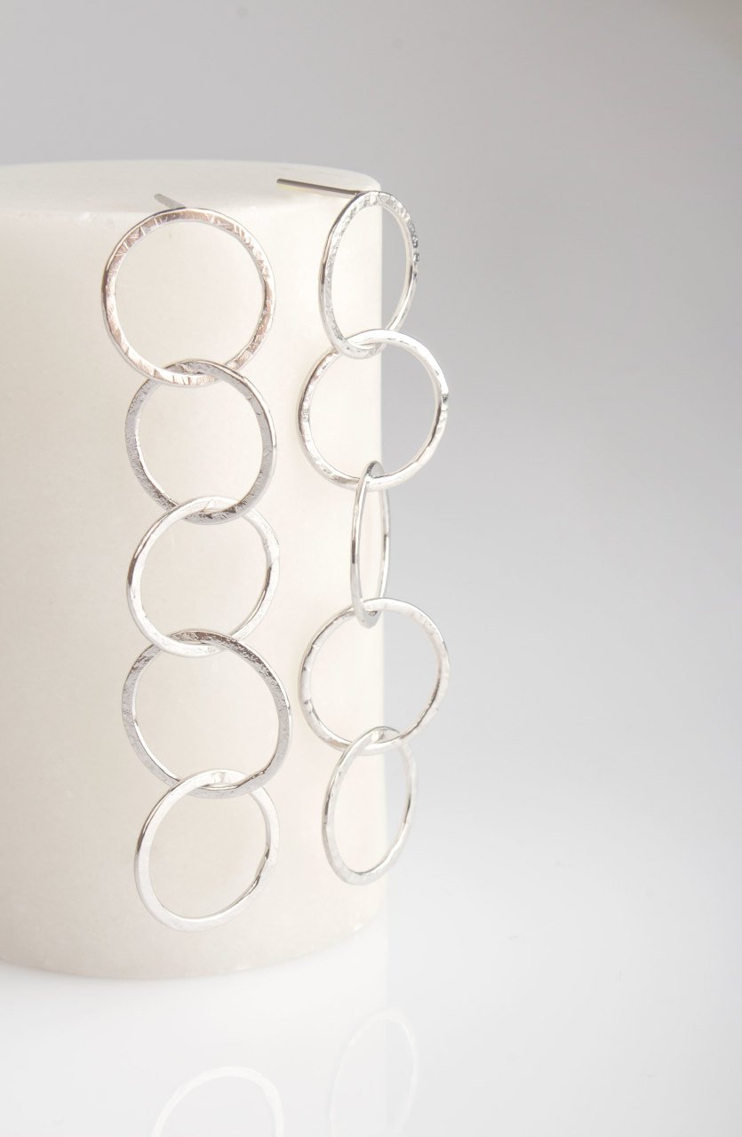 Multi Loop Earring / Silver