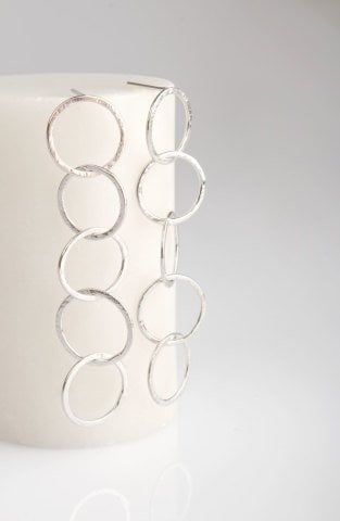 Multi Loop Earring / Silver