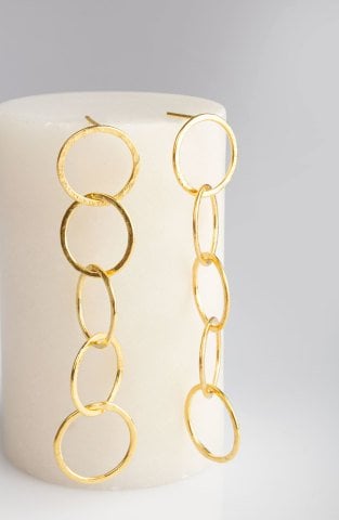 Multi Loop Earring / Yellow