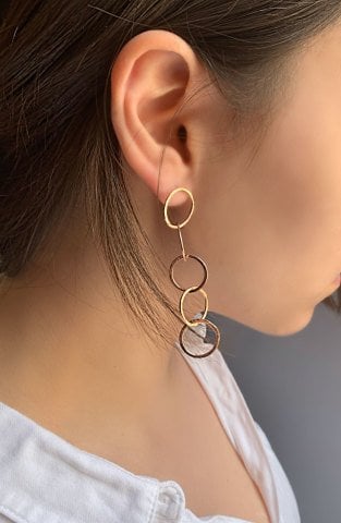 Multi Loop Earring / Rose