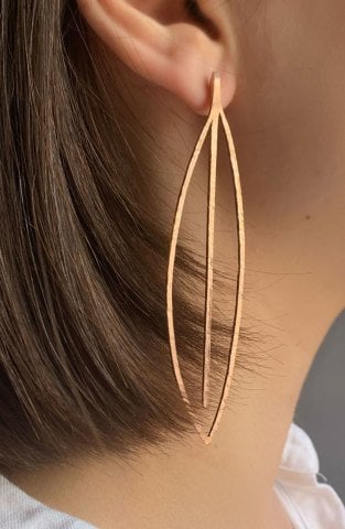 Extreme Long Leaf Earring / Yellow