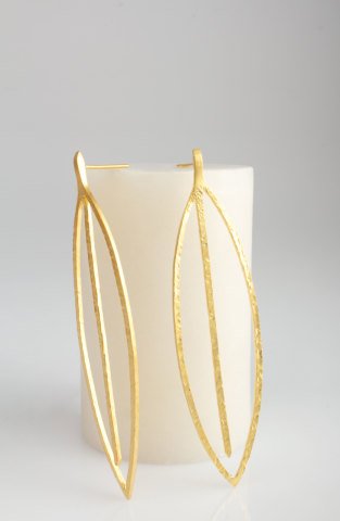 Long Leaf Earring / Yellow