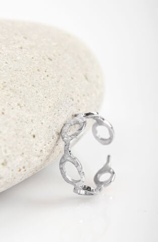 Delik Deşik Yüzük Gümüş