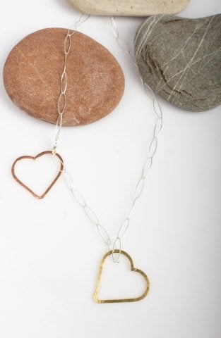 İçi Boş Kalp Charm