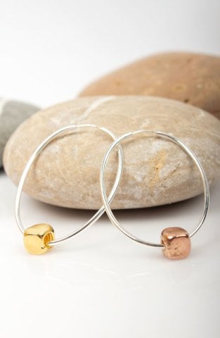 Large Oval Loop Earrings