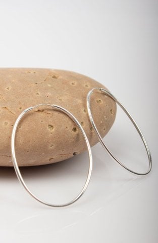 Büyük Oval Halka Küpe