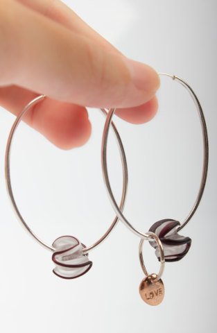 Large Oval Loop Earrings
