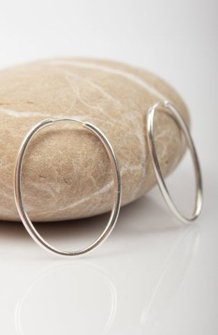 Small Oval Loop Earrings