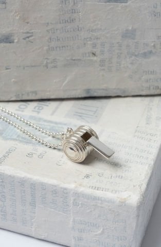 Gümüş Düdük Kolye Ucu