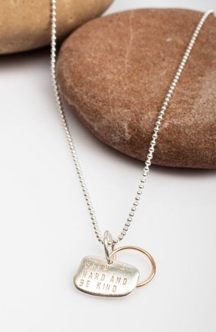 Work Hard Be Kind Charm