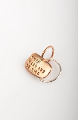 Work Hard Be Kind Charm