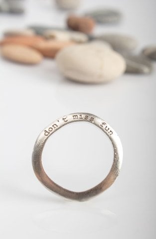 Obey Silver Charm Ring - I Do not Want