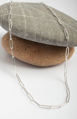 Shiny Loops Chain / Silver
