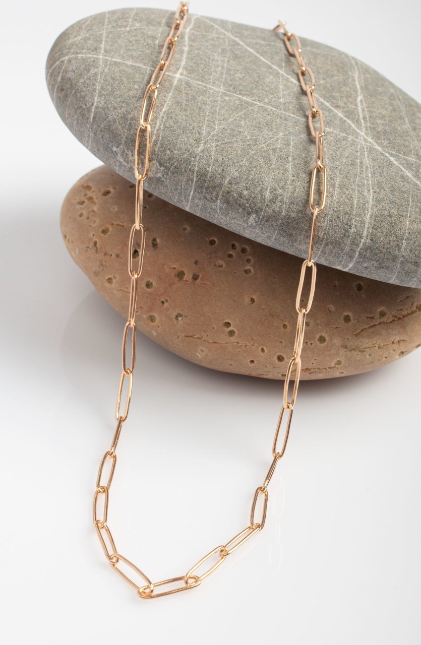 Shiny Loops Chain / Rose