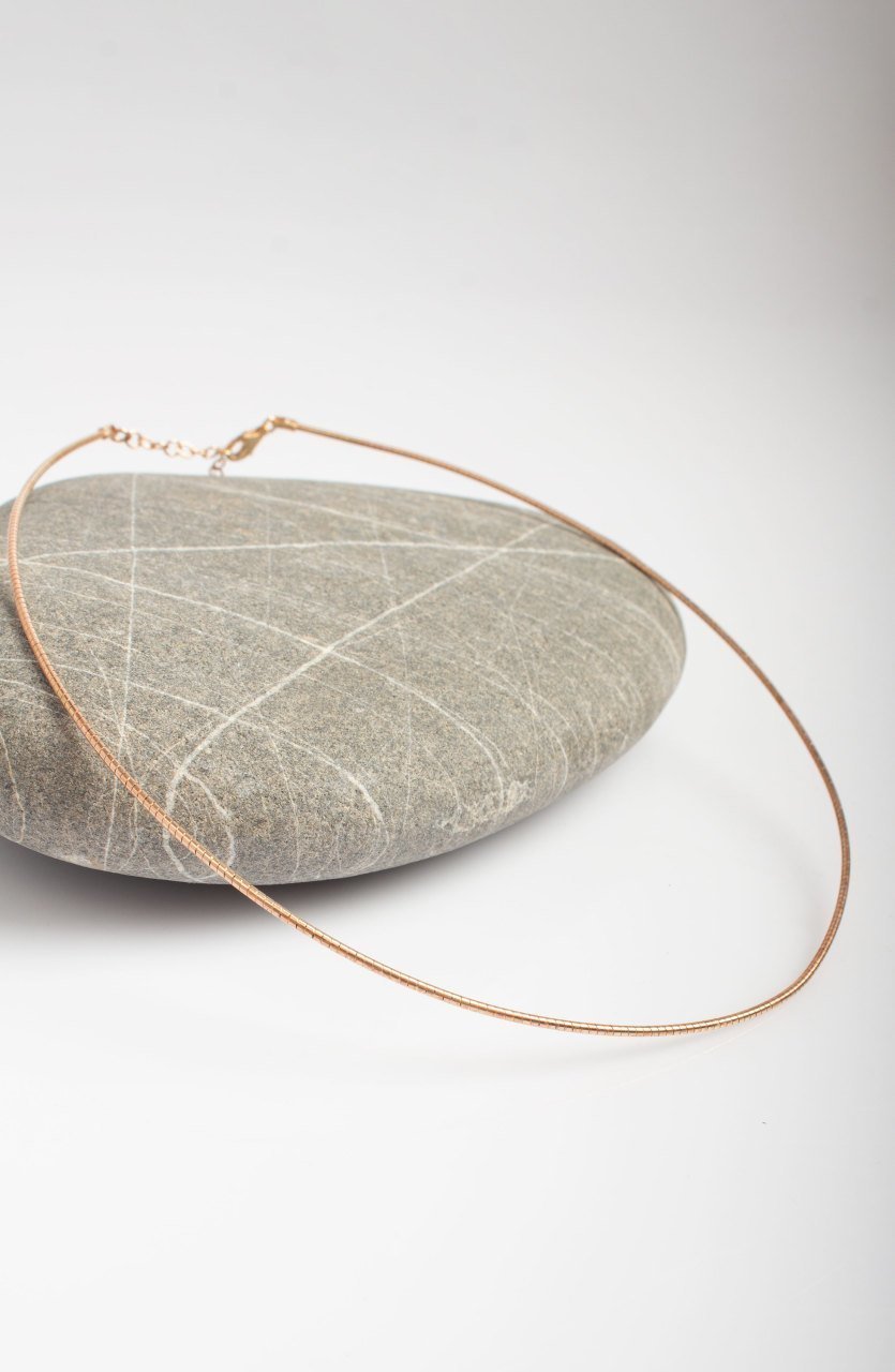 Thin Knit Wire Chain / Rose