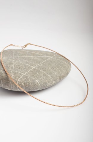 Thin Knit Wire Chain / Rose