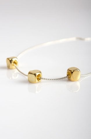 Yellow Gold Plated Silver Bead