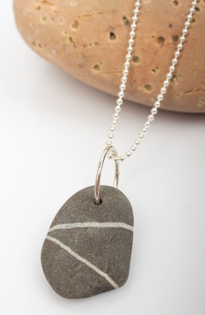 Lucky Sea Stone Ring / Double Stripes