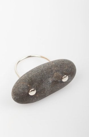 Lucky Sea Stone Ring / Small Oval